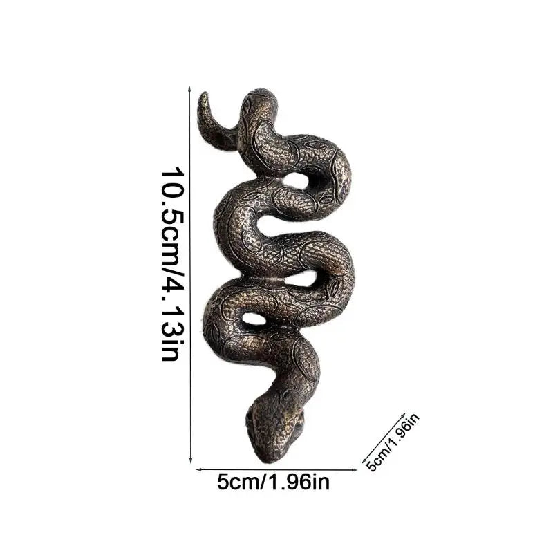 Upside-Down Snake Resin Sculpture | Plant Pot Garden Ornament