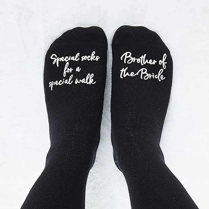 Brother of Bride & Father of Groom Wedding Socks Gift