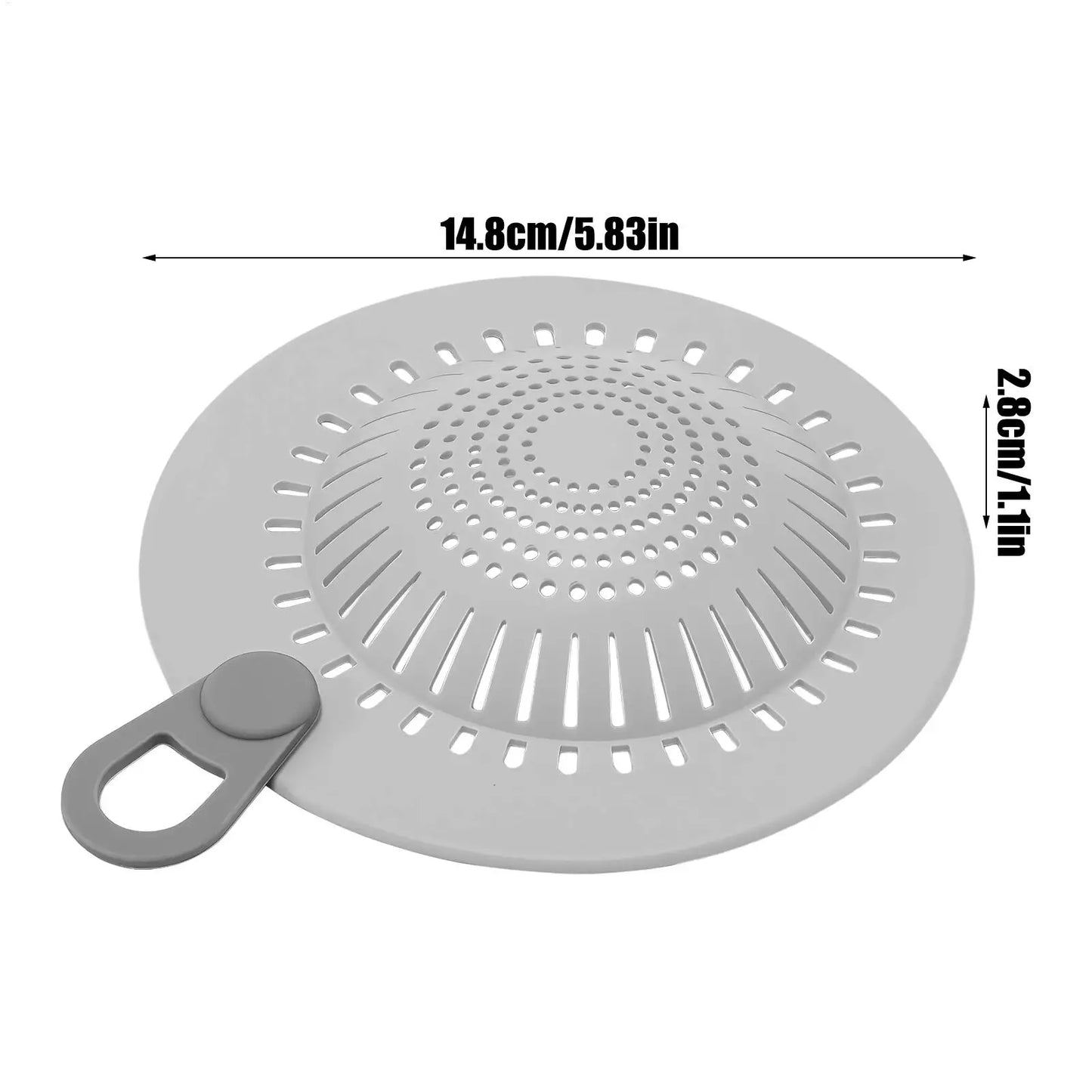 Silicone Drain Strainer & Hair Catcher – Shower & Kitchen
