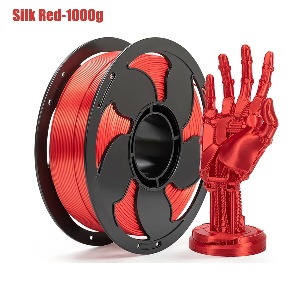 Silk PLA Filament 1.75mm 4-Spool 1KG Bundle for FDM Printers