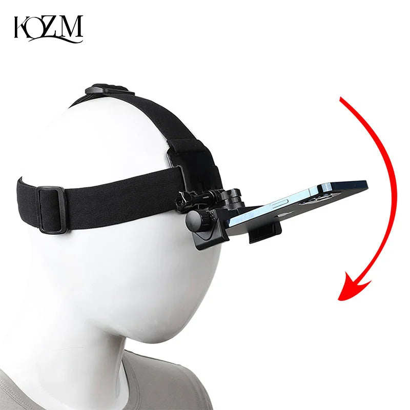 Head-Mounted Phone Holder – Hands-Free First-Person View Mount