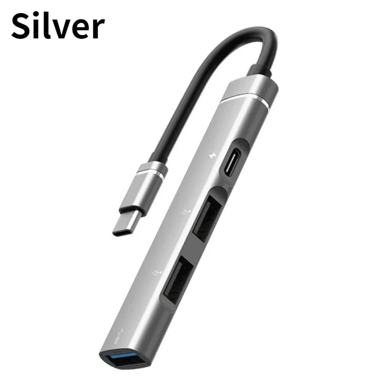 4-Port USB-C Hub 3.0 – 5Gbps OTG Splitter for MacBook & Laptop