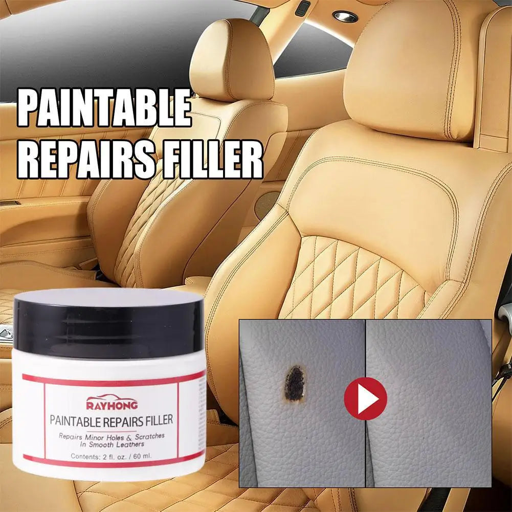 1/3pcNatural Leather Filler Repair Compound Auto Leather Restoring Paste Paintable Restoration Cream For Tears Crack Burns Holes Peaceful Pleasures Health and Wellness