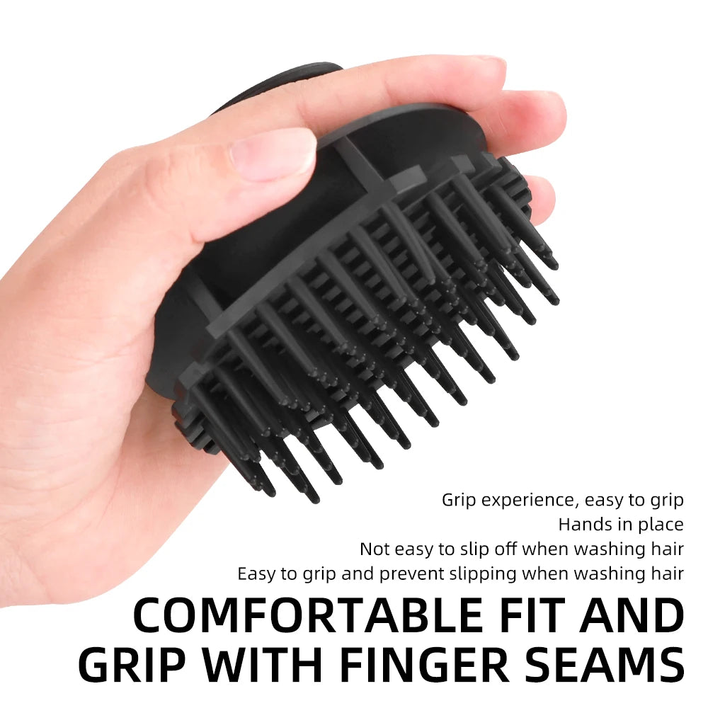 Ergonomic Handle Scalp Exfoliating Shampoo Brush, Multi-Color Hair Washing Scrub Massage Comb For Barber Salon Hair Care Peaceful Pleasures Health and Wellness