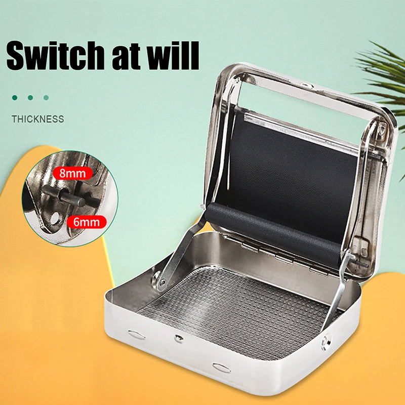 Cigarette Rolling Machine Box Case Automatic 70 MM Rolling Paper Tobacco Roller Rolling Machine Cigarette Maker Tobacco Smoking Peaceful Pleasures Health and Wellness
