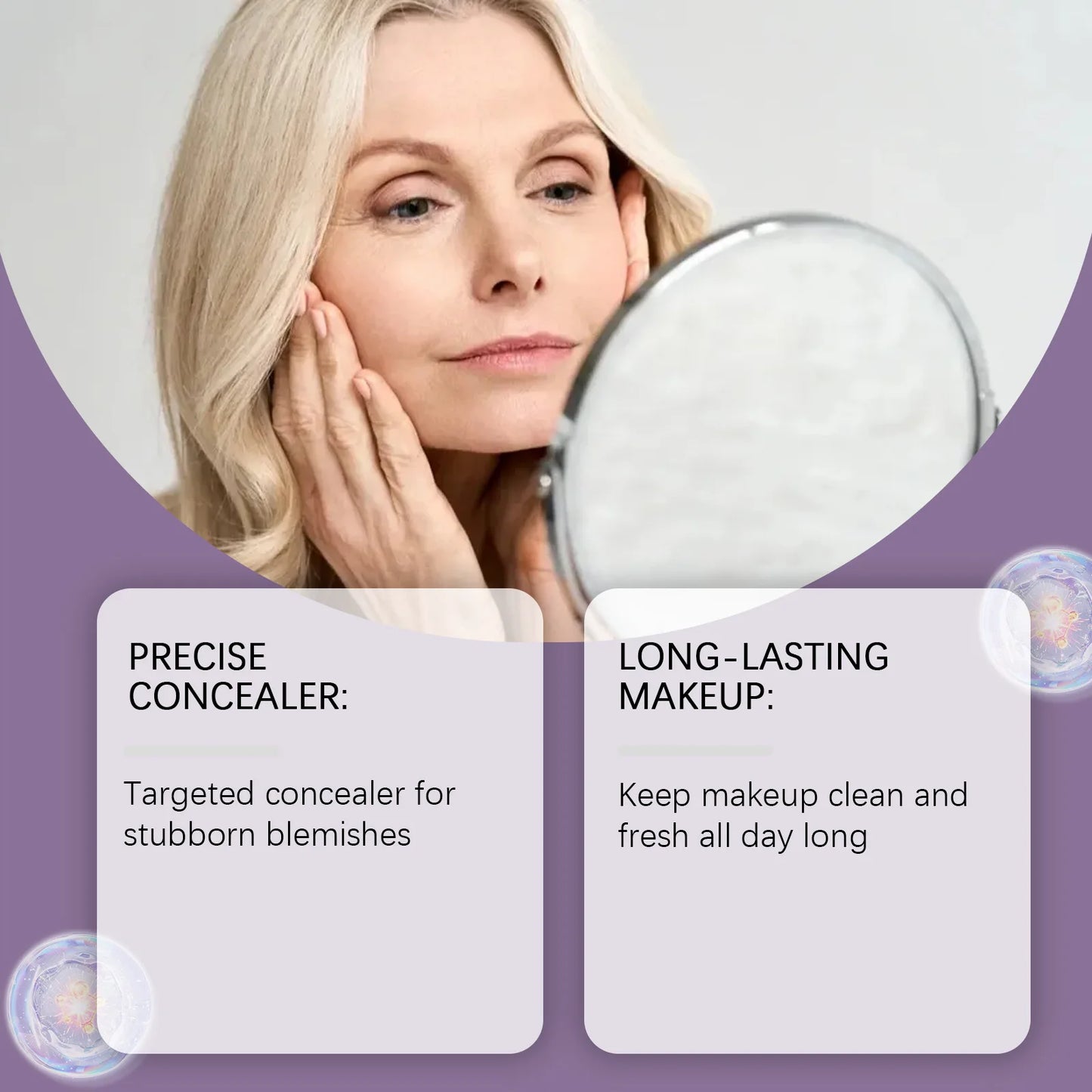 OceAura Flawless Waterproof Concealer – Dark Circles & Acne Cover
