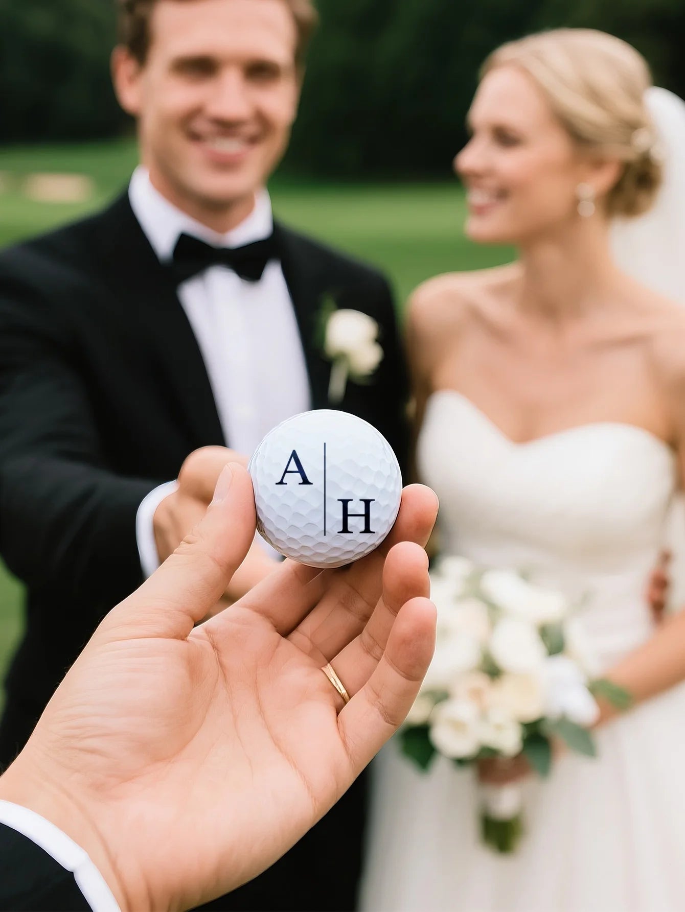 Custom Name Wedding Golf Ball Favors Personalized Name Golf Balls Engagement Gift Groomsmen Bridesmaids Party Favors Bulk Set Peaceful Pleasures Health and Wellness