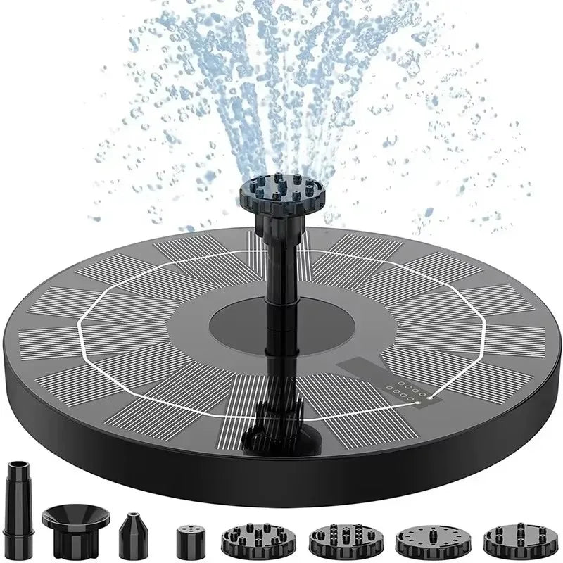 Circular Solar Fountain Pump Outdoor Swimming Pool Mini Floating