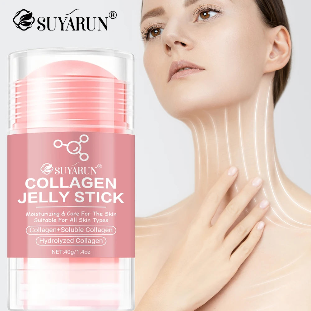 SUYARUN Collagen Jelly Neck Hand Foot Care Stick - Skin Tightening & Moisturizing Anti-Aging Elasticity Bar, New Beauty Tool. Peaceful Pleasures Health and Wellness