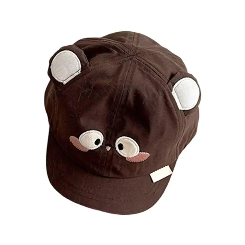 Baby Cotton Sun Hat – Cute Animal Design & Adjustable Strap
