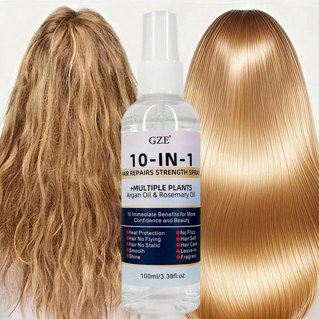 GZE 10-in-1 Leave-In Conditioner Spray | Argan & Rosemary Oil
