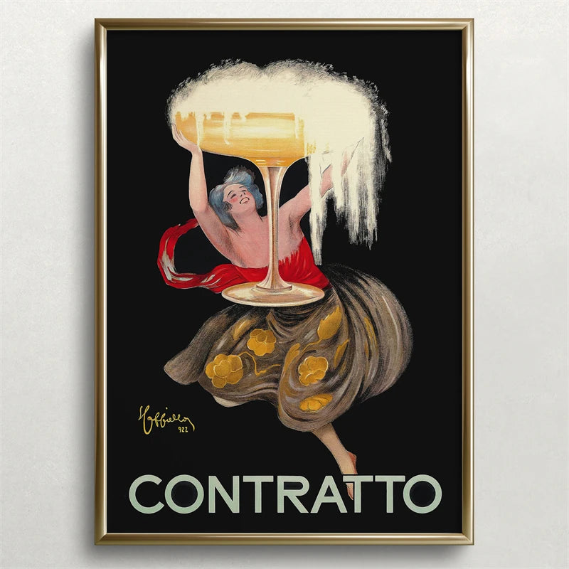 Vintage Beer and Cigarette Rodeo Poster Print Canvas Painting Wall Art Picture for Retro Bar Living Room Home Decoration Peaceful Pleasures Health and Wellness