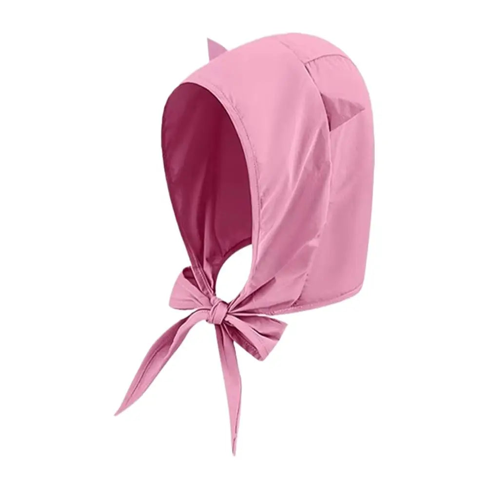 Cat Ear Hooded Sun Hat | Quick-Dry Outdoor Cap with Chin Strap