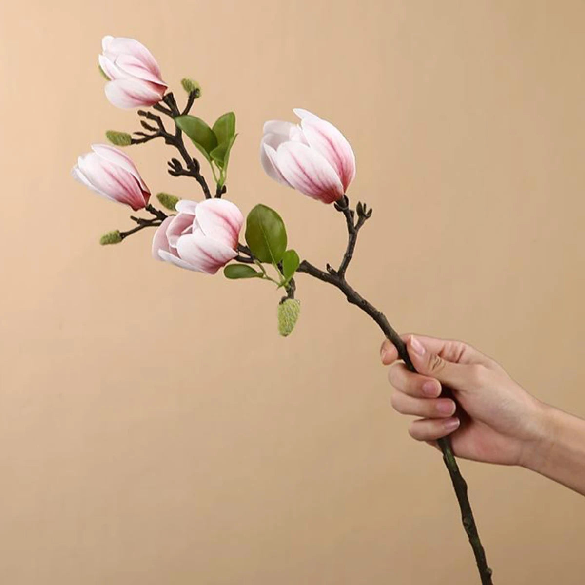 Silk Magnolia Artificial Flower Bouquet – Wedding & Home Decor