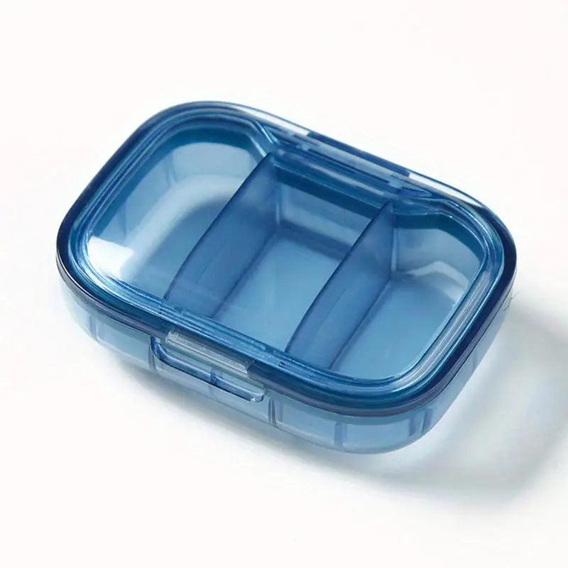 1/2/3Pcs Mini Medicine Pills Box Drug Storage Box Pills Dispenser Pill Organizer Tablet Pillbox Case Container Portable Peaceful Pleasures Health and Wellness