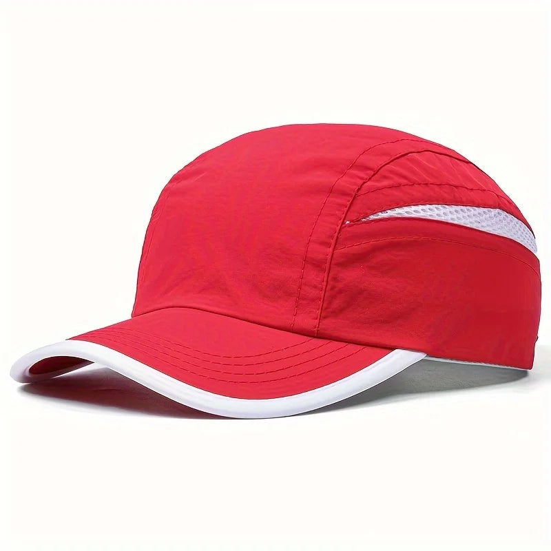 Quick-Dry Patchwork Baseball Cap | Breathable Mesh UV Sun Hat