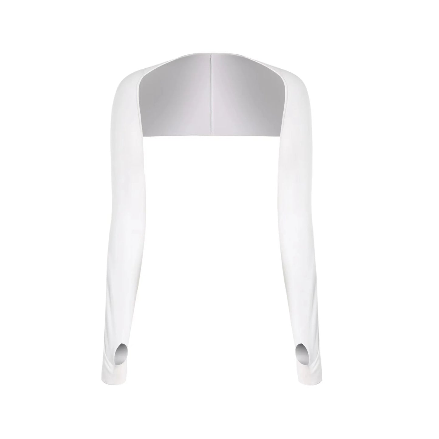 Cooling Shawl Arm Sleeves Sun Protection for Women Men with Finger Hole for Golfing, Driving, Riding, Fishing Peaceful Pleasures Health and Wellness WHITE