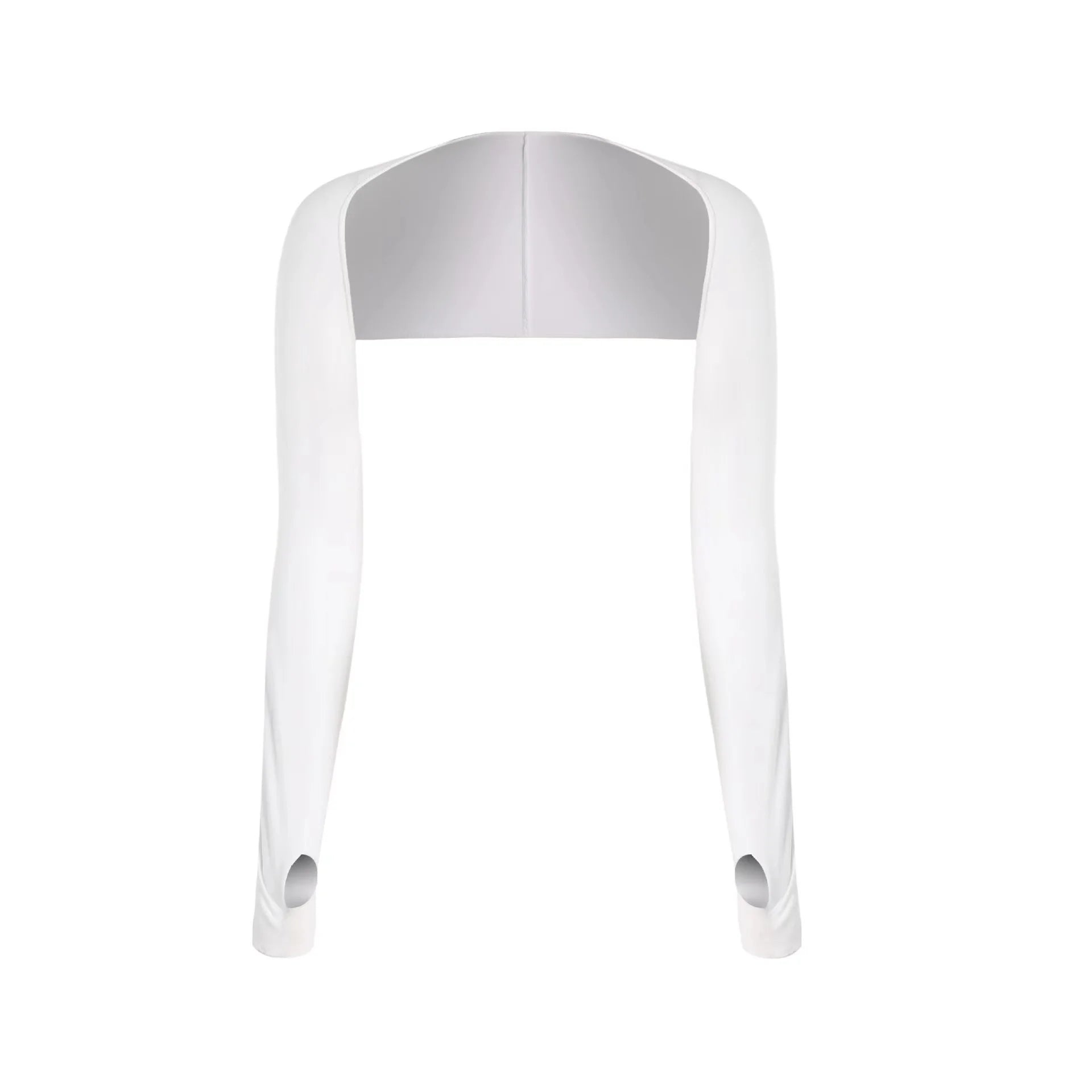 Cooling Shawl Arm Sleeves Sun Protection for Women Men with Finger Hole for Golfing, Driving, Riding, Fishing Peaceful Pleasures Health and Wellness WHITE