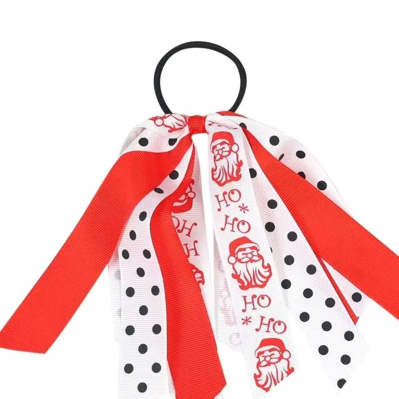 Christmas Silk Scrunchies for Girls – Festive Ponytail Holders