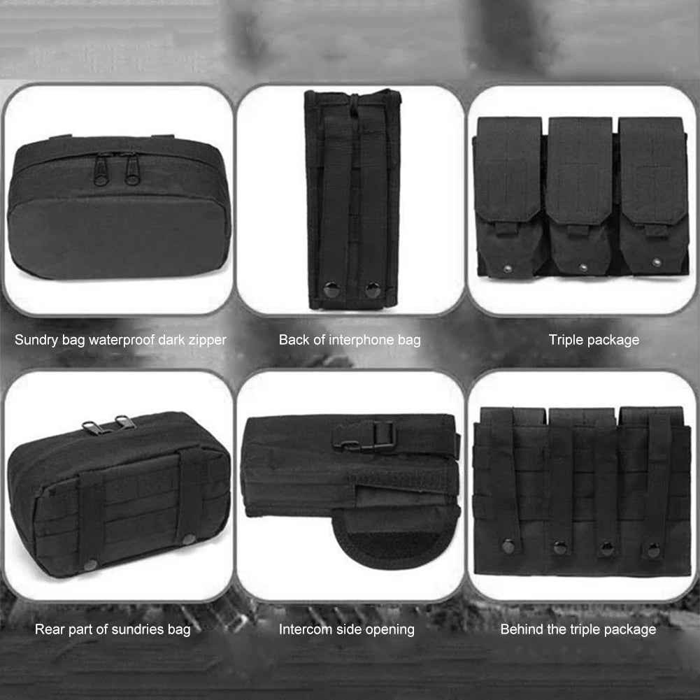 Nylon Tactical Vest Body Armor Hunting Carrier Airsoft Accessories Men Combat MOLLE Camo Military Army Vest Outdoor CS Hunting Peaceful Pleasures Health and Wellness