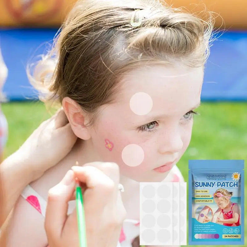 UV Stickers for Sunscreen Reapply - Waterproof 24 Pack Peaceful Pleasures Health and Wellness