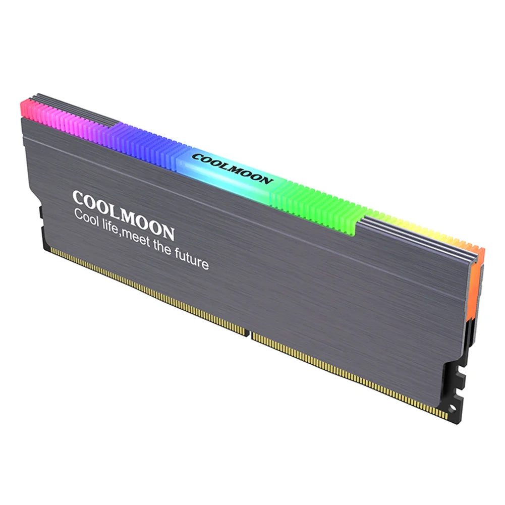 COOLMOON CR-D134S ARGB RAM Heatsink Heat Spreader for PC