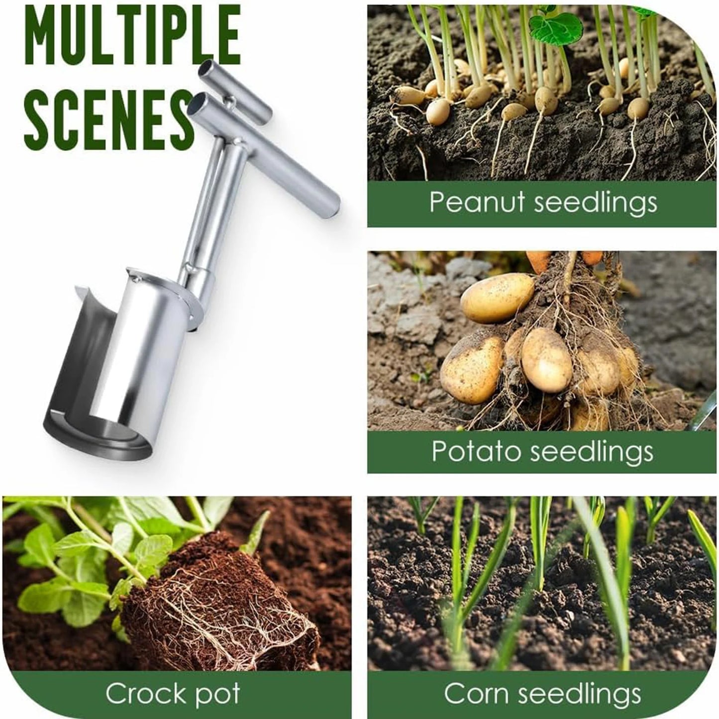 Aluminum Alloy Plant Transplanting Tool – Bulb & Seedling Transplanter