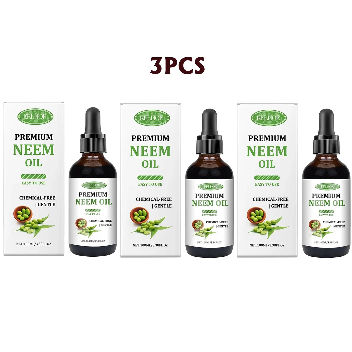 Eelhoe Neem Oil – Scalp, Skin & Nail Nourishing Essential Oil