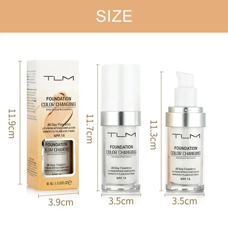 TLM Color Changing Liquid Foundation | Matte & Hydrating