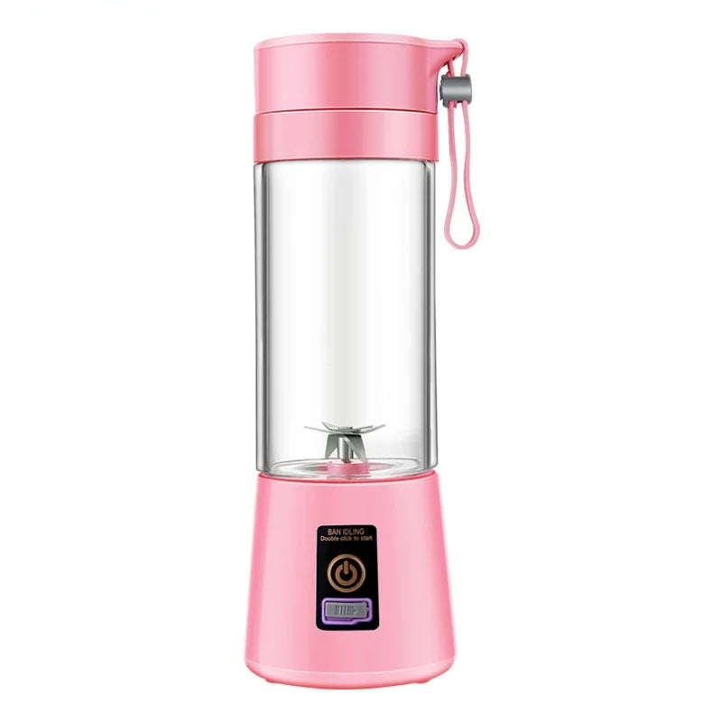 Small Fruit Ginger Lemon Sugarcane Fresh Orange Juicer Machine Hand Cup Portable Usb Kitchen Accessories Blenders and Juicer Peaceful Pleasures Health and Wellness Pink