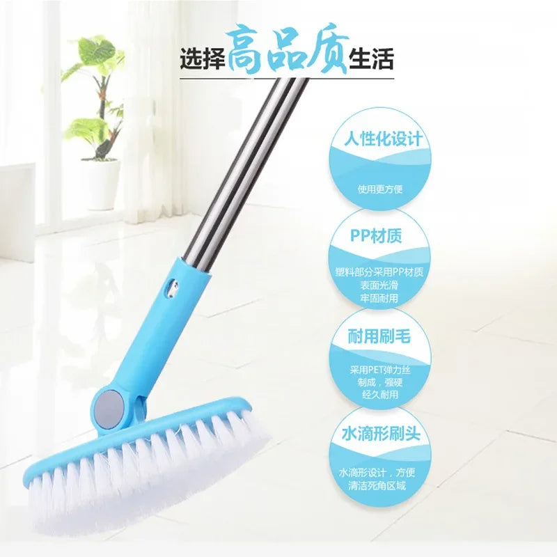 Bathroom Cleaning Brush Long Handle Floor Dead Corner Hard Hair Tile