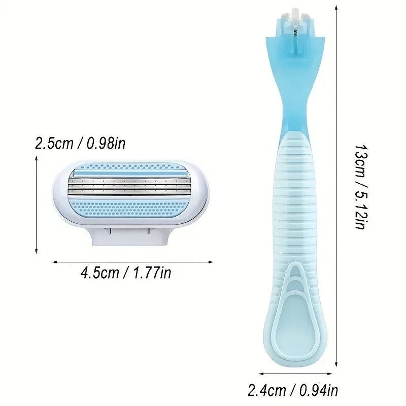 Women's 3-Layer Stainless Steel Safety Razor | Body & Bikini