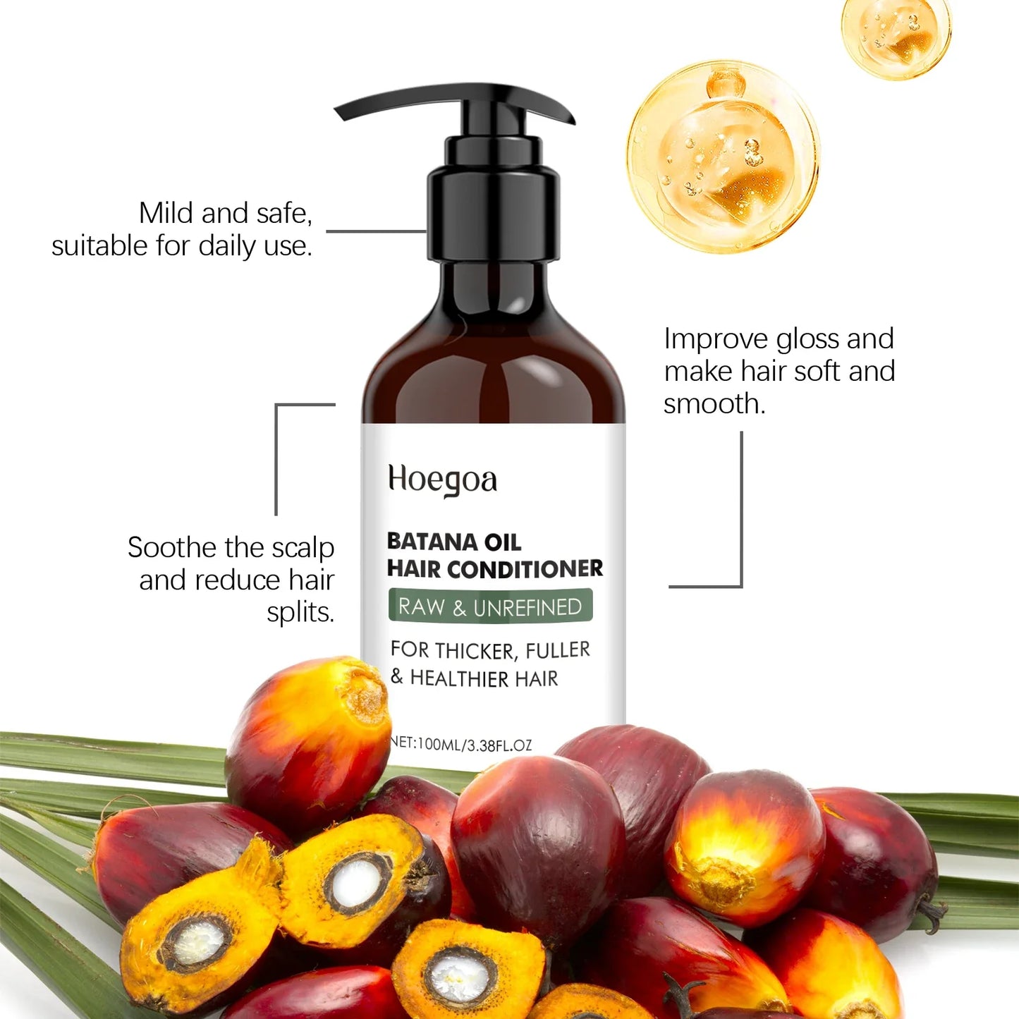 HOEGOA Batana Oil Hair Conditioner – Nourishing & Smoothing
