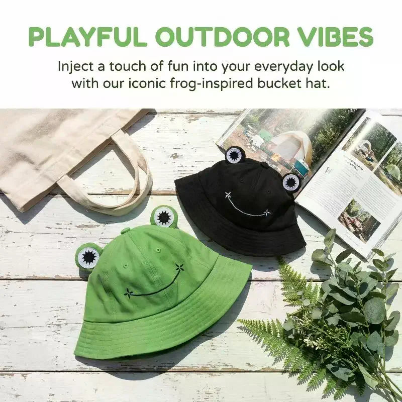Frog Bucket Hat – Wide Brim Summer Sun Hat | Unisex