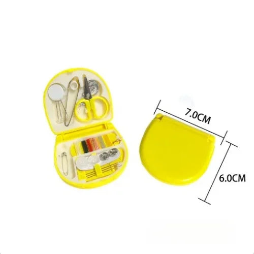 Portable Handheld Sewing Kit – Mini Travel Machine & Tools Travel Sewing Kit Peaceful Pleasures Health and Wellness Yellow