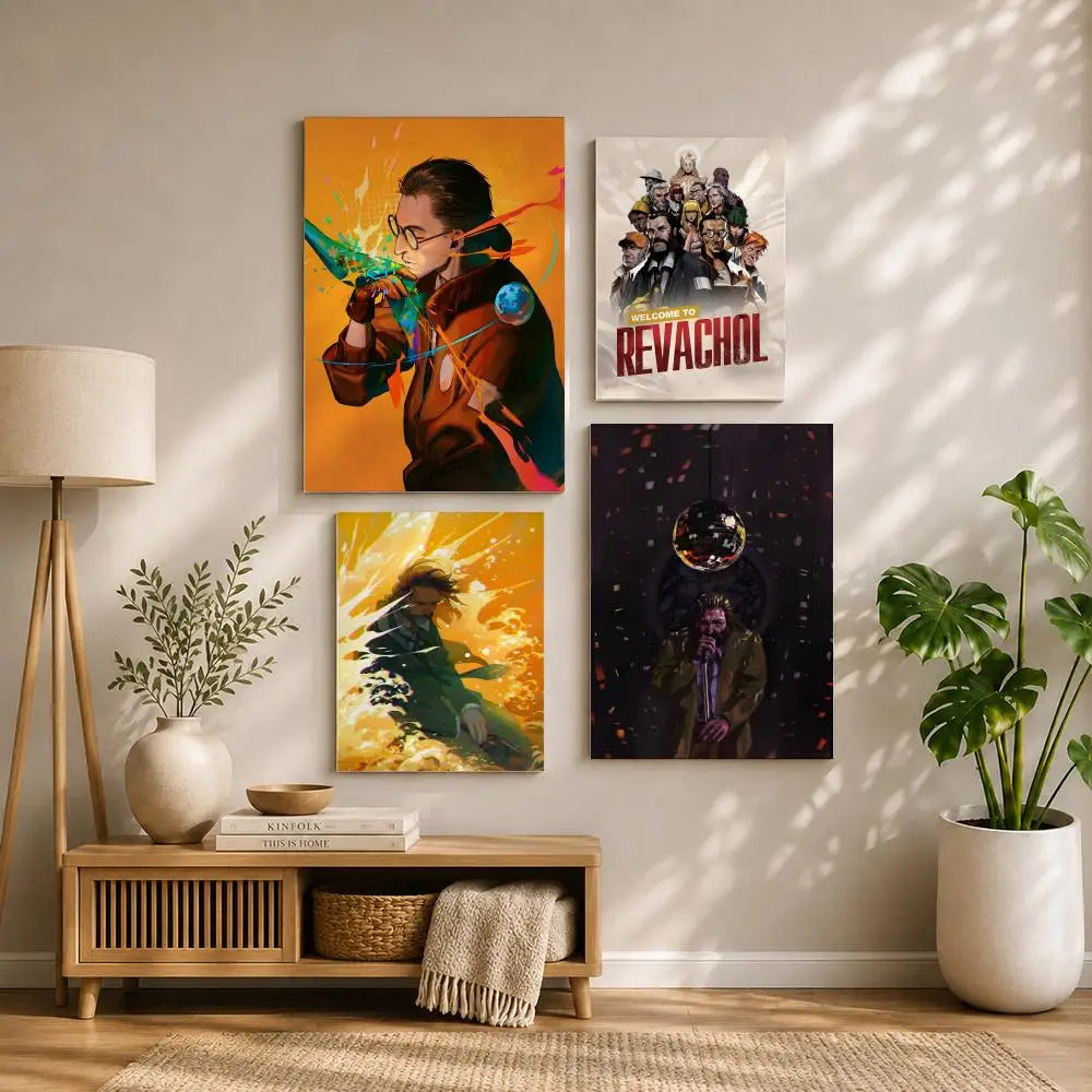 Game D-Disco ElysiumS Poster HD Self Adhesive Waterproof Wall Art Ideal for Home Office Dorm Bedroom Great Gift Peaceful Pleasures Health and Wellness