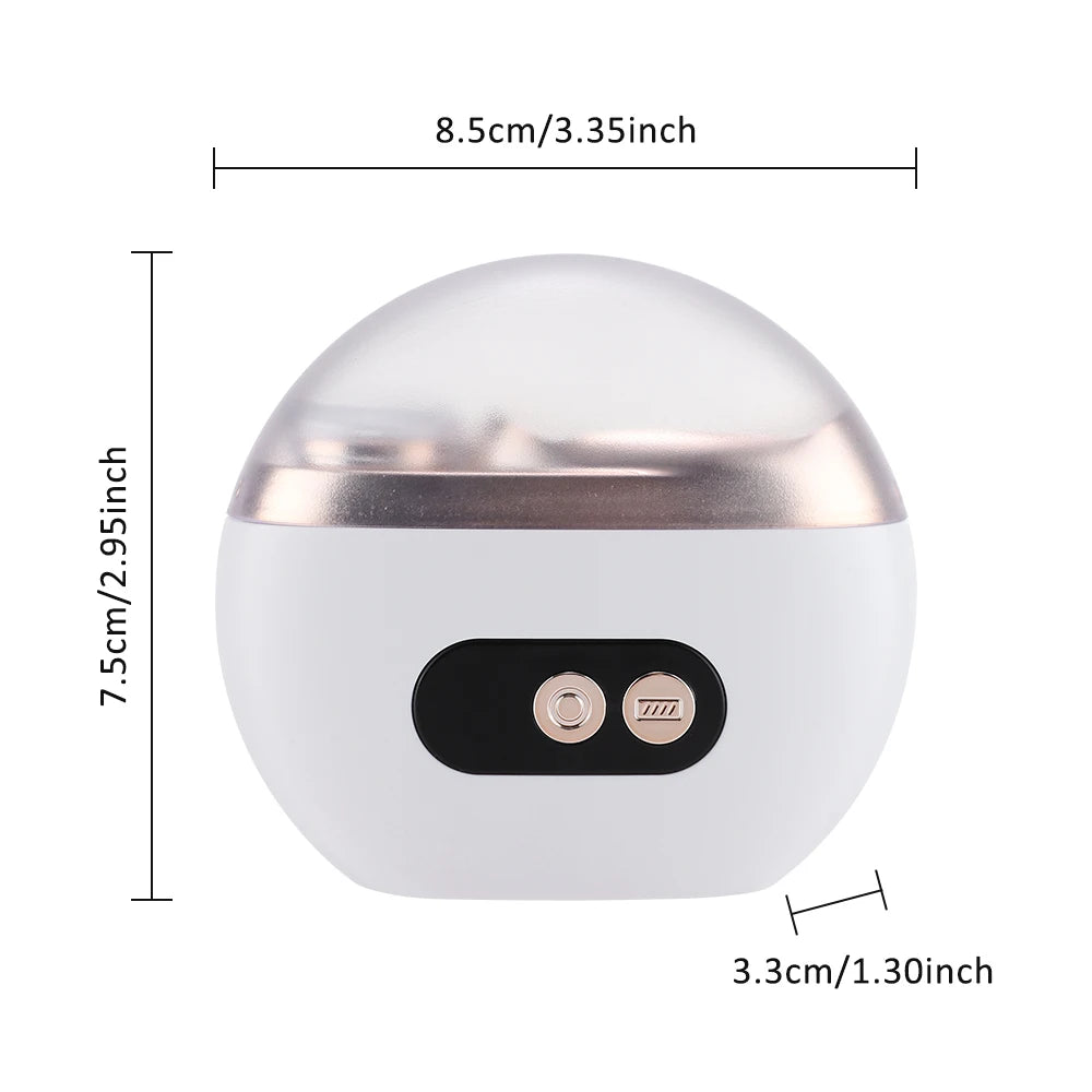 Electric Nail Clippers 2 in 1 Auto Nail Trimmer Grinding Polishing with Light for Baby Elderly Nail Cutter Manicure Sharpen Peaceful Pleasures Health and Wellness
