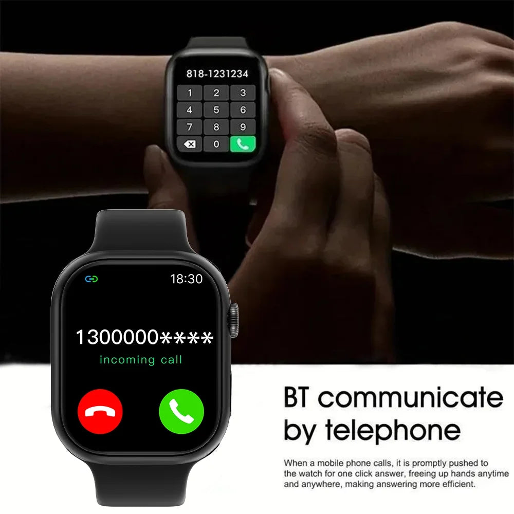 COTAUL i8 Smartwatch 1.73" Bluetooth Call Fitness Tracker Android iOS