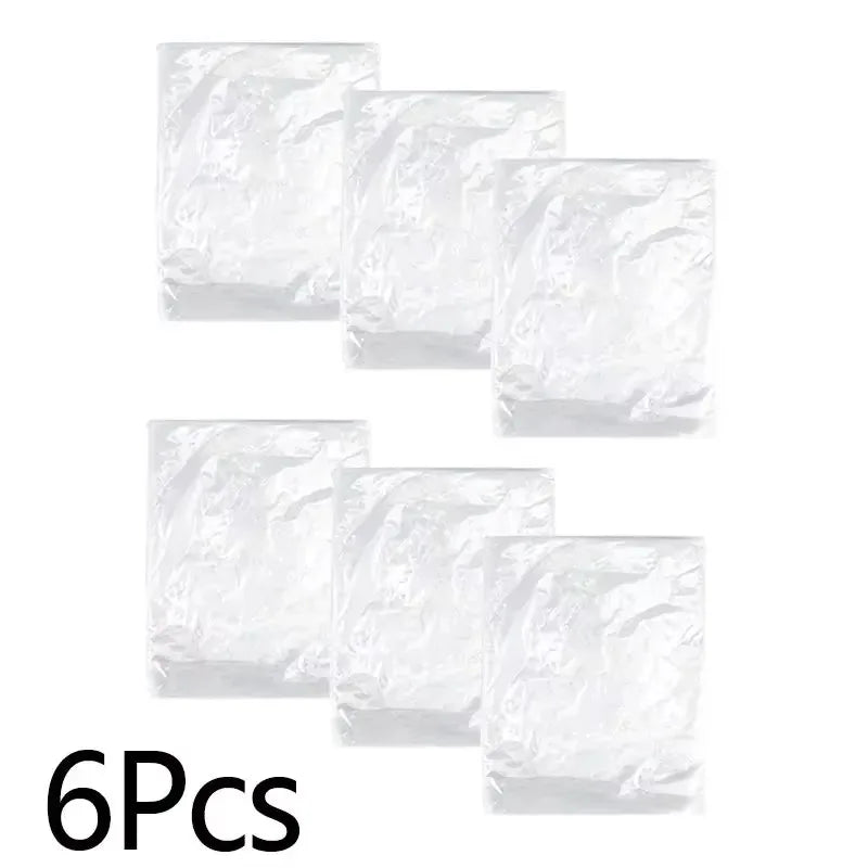 6-Pack Disposable Waterproof Rain Poncho | Clear Hooded Raincoat