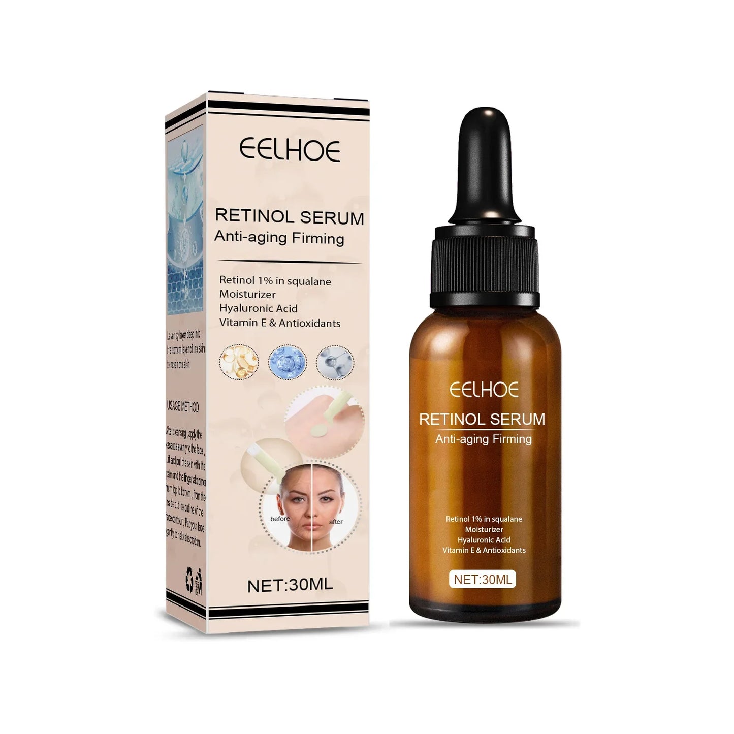 LGRAMER Retinol Anti-Aging Serum | Collagen Lifting 30ml