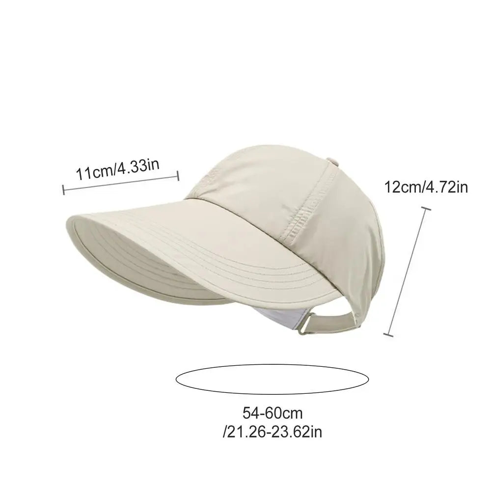 Women's Wide Brim UV Sun Hat – Breathable & Adjustable