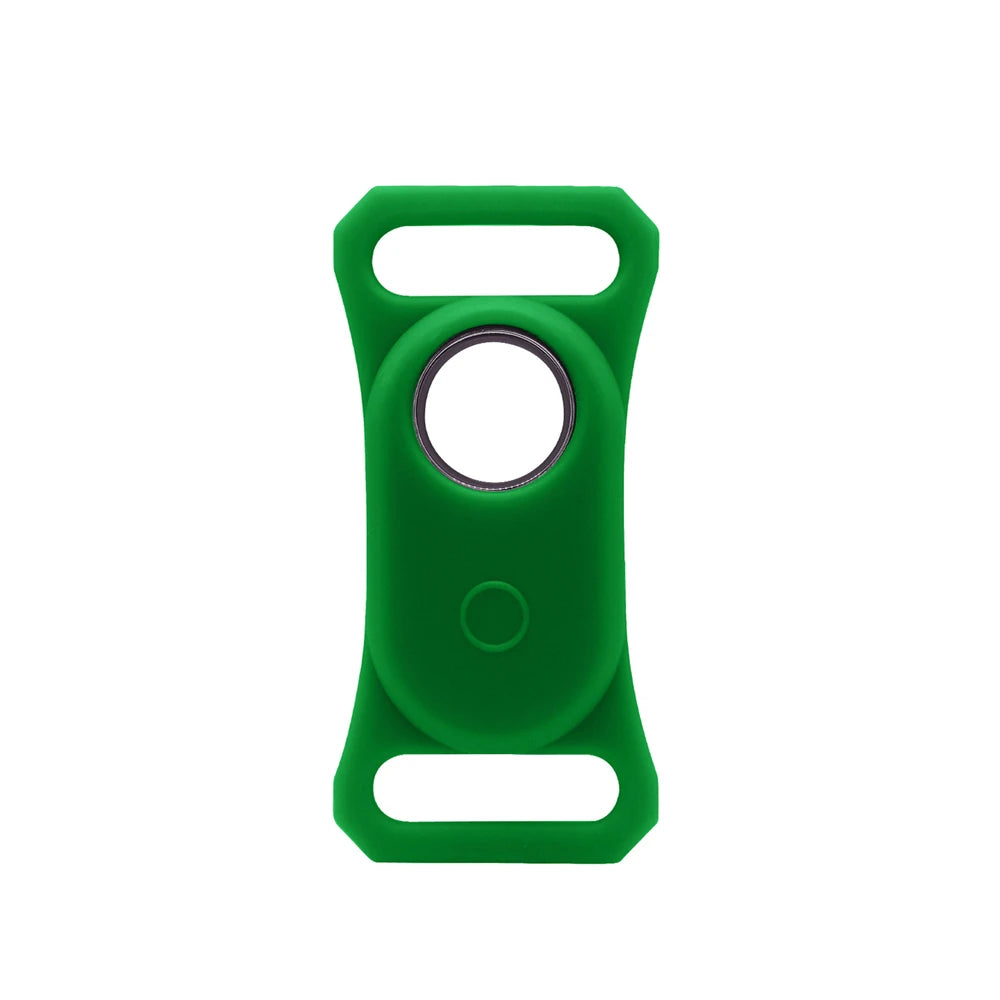 For Samsung Galaxy SmartTag2 Case Dog & Cat Tracker Cover Silicone Protective Case For Galaxy Smart Tag 2 Holder For Pets Peaceful Pleasures Health and Wellness green