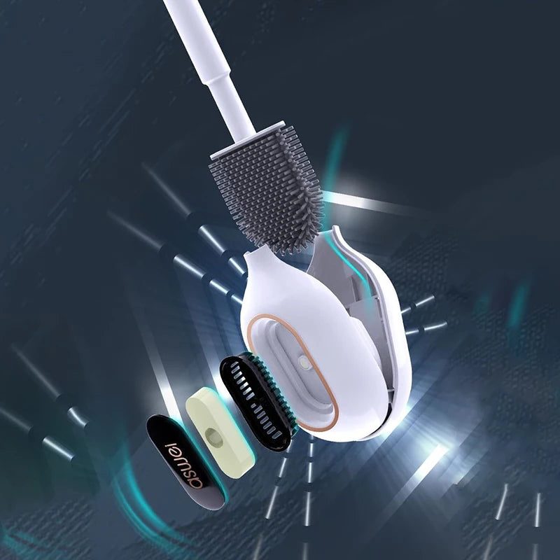 Aromatherapy Toilet Brush Wall Mounted | TPR Silicone Holder