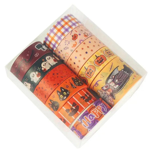 Halloween Paper Tape DIY Diary Album Journal Scrapbooking Decoration Peaceful Pleasures Health and Wellness