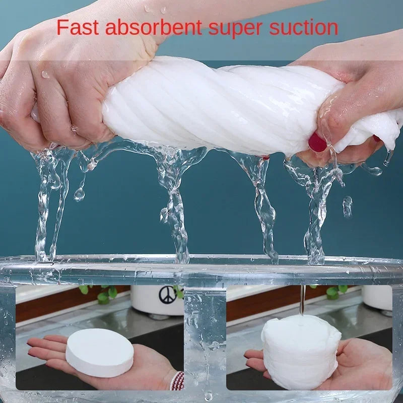 Disposable Compressed Travel Bath Towels – 100% Cotton Quick-Dry