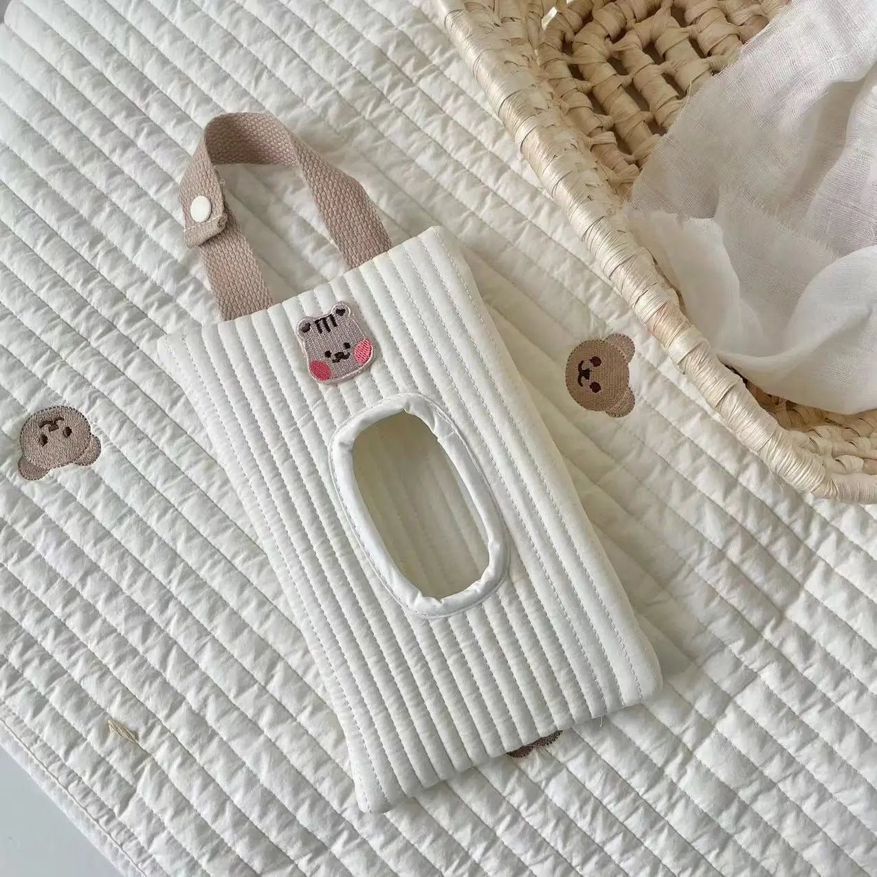 DANIVIVI Baby Stroller Wet Wipes Case & Tissue Box Holder