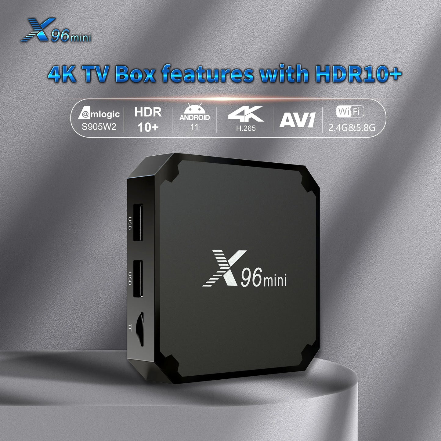 X96mini TV BOX Android 11 Amlogic S905W2 2.4G&5G Dual Wifi 100M LAN Set Top Box Media Player Peaceful Pleasures Health and Wellness
