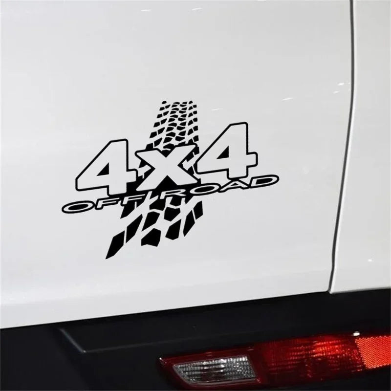 4x4 Off-Road Mud Funny Car Decal Sticker | PVC 20x13.6cm
