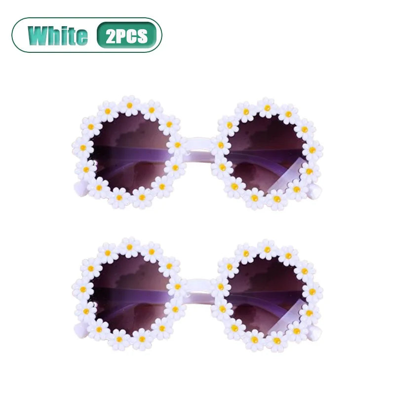 Kids Daisy Flower Sunglasses UV400 Protection | Ages 2–12