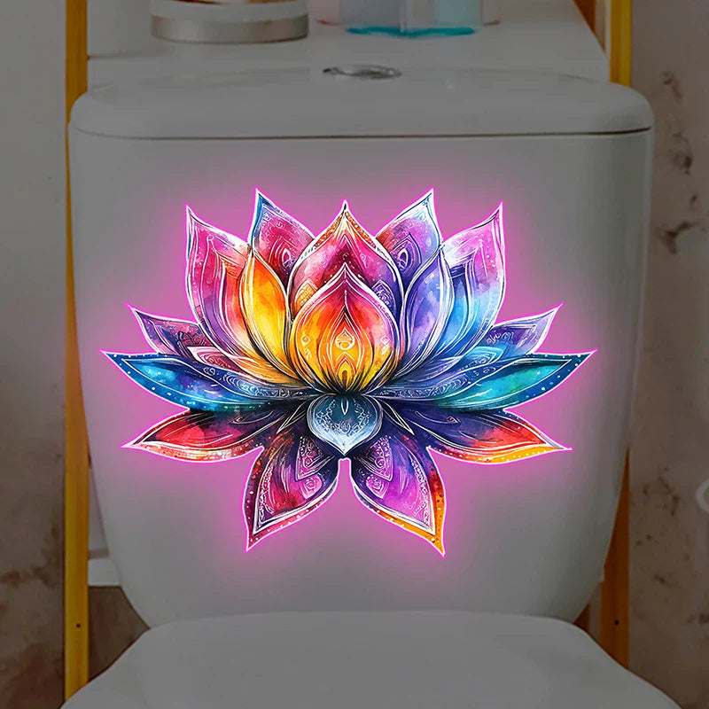 Luminous Glow Toilet Sticker – Waterproof PVC Bathroom Decal